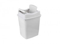 Imagen miniatura de BASURERO BASCULANTE 14L BLANCO R: 206.004.002 NITRON