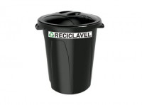 Imagen miniatura de BASURERO RECOGIDA SELECTIVA NEGRA PARA PRODUCTOS RECICLABLES R: 299 NITRON