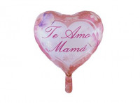 Imagen miniatura de GLOBO CORAZON \\"TE AMO MAMA\\" (43X43CM) ROSADO