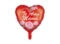 Imagen miniatura de GLOBO CORAZON \\\"TE AMO MAMA\\\" (43X43CM) ROJO