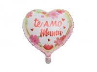 Imagen miniatura de GLOBO CORAZON \\\"TE AMO MAMA\\\" (45CM) ROSADO