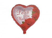 Imagen miniatura de GLOBO CORAZON \\\"FELIZ DIA MAMA\\\" (51X47CM) ROJO