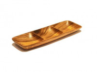 Imagen miniatura de COPETINERO RECT. MADERA 3 DIV 38X13X4CM