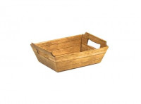 Imagen miniatura de CANASTA DE CARTON PQ COLOR PATINA NATURAL 18X13X7,5