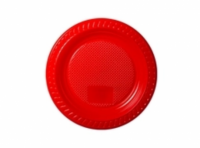 Imagen miniatura de PLATO PLAST. COPOBRAS C/ 10 UN PS-15 CM ROJO