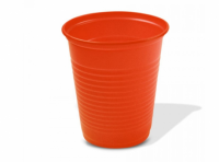 Imagen miniatura de VASO PLAST. COPOBRAS 200 ML C/ 50 NARANJA