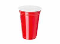 Imagen miniatura de VASO PLAST. COPOBRAS 300 ML C/25 AMERICANO ROJO