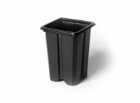 Imagen miniatura de POTE CUADRADO 08 CM NEGRO