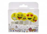 Imagen miniatura de VELA PALITO 5P EMOJI (6CM) HH