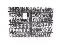 Imagen miniatura de PIZARRA LETRAS NEGRO