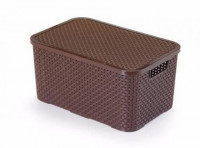 Imagen miniatura de ORGANIZADOR RATTAN MARRON N° 4 R. 2074 PLASNEW