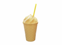 Imagen miniatura de VASO CON PAJITA FORMA HELADO XX