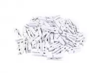 Imagen miniatura de PINZITA MADERA 50P (3.5CM) BLANCO