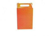 Imagen miniatura de CAJA PAPEL RECTANGULO 10P (17X9X5) NARANJA