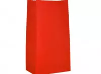 Imagen miniatura de BOLSA PAPEL 10P (13X24X8) ROJO