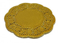 Imagen miniatura de BLONDAS PAPEL 50P (21CM) DORADO