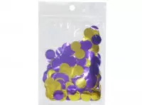 Imagen miniatura de CONFETTI PARA GLOBO PURPURA/DORADO