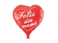 Imagen miniatura de GLOBO CORAZON \\"FELIZ DIA MAMA\\" (51X47CM) ROJO