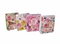 Imagen miniatura de BOLSA DE PAPEL REGALO FLOR MEDIANO,PAPEL,ROSAS, DIFERENTES DISEÑOS Y COLORES