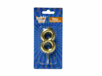 Imagen miniatura de VELA METALIZADA CHICA Nº 8 DORADO 12 X 50 SW