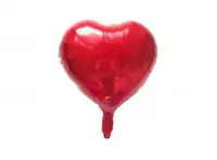 Imagen miniatura de GLOBO CORAZON BRILLOSO (45CM) ROJO