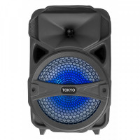 Imagen miniatura de PARLANTE TOKYO PARTY 8 LUZ LED BLUETOOH FM/USB/SD/MIC.S/CABLE C/CONTROL CARGA US