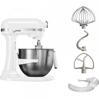 Imagen miniatura de BATIDORA KITCHENAID ARTISAN PROFESIONAL 5KSM7591XEWH WHITE 6.9L
